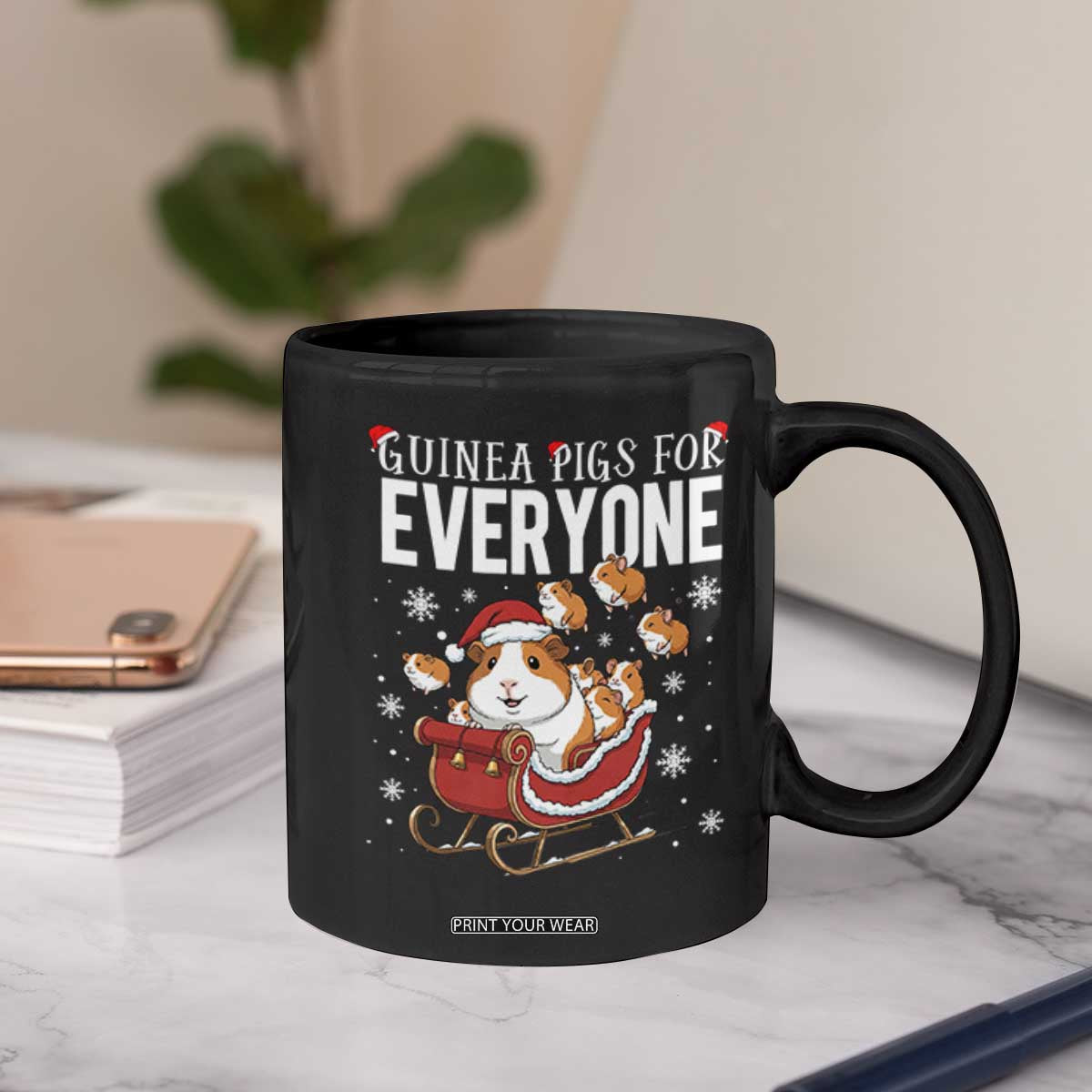 Christmas Guinea Pigs For Everyone Coffee Mug Funny Cavy Lover Gift TS12 Print Your Wear
