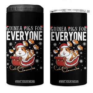 Christmas Guinea Pigs For Everyone 4 in 1 Can Cooler Tumbler Funny Cavy Lover Gift TS12 One Size: 16 oz Black Print Your Wear