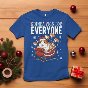 Christmas Guinea Pigs For Everyone T Shirt Funny Cavy Lover Gift TS12 Royal Blue Print Your Wear