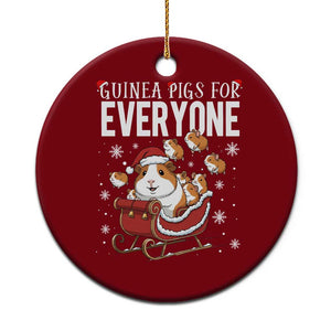 Christmas Guinea Pigs For Everyone Ceramic Ornament Funny Cavy Lover Gift TS12 1pc Red Print Your Wear