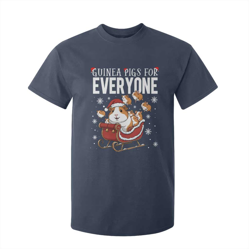 Christmas Guinea Pigs For Everyone T Shirt For Kid Funny Cavy Lover Gift TS12 Navy Print Your Wear