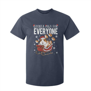 Christmas Guinea Pigs For Everyone T Shirt For Kid Funny Cavy Lover Gift TS12 Navy Print Your Wear