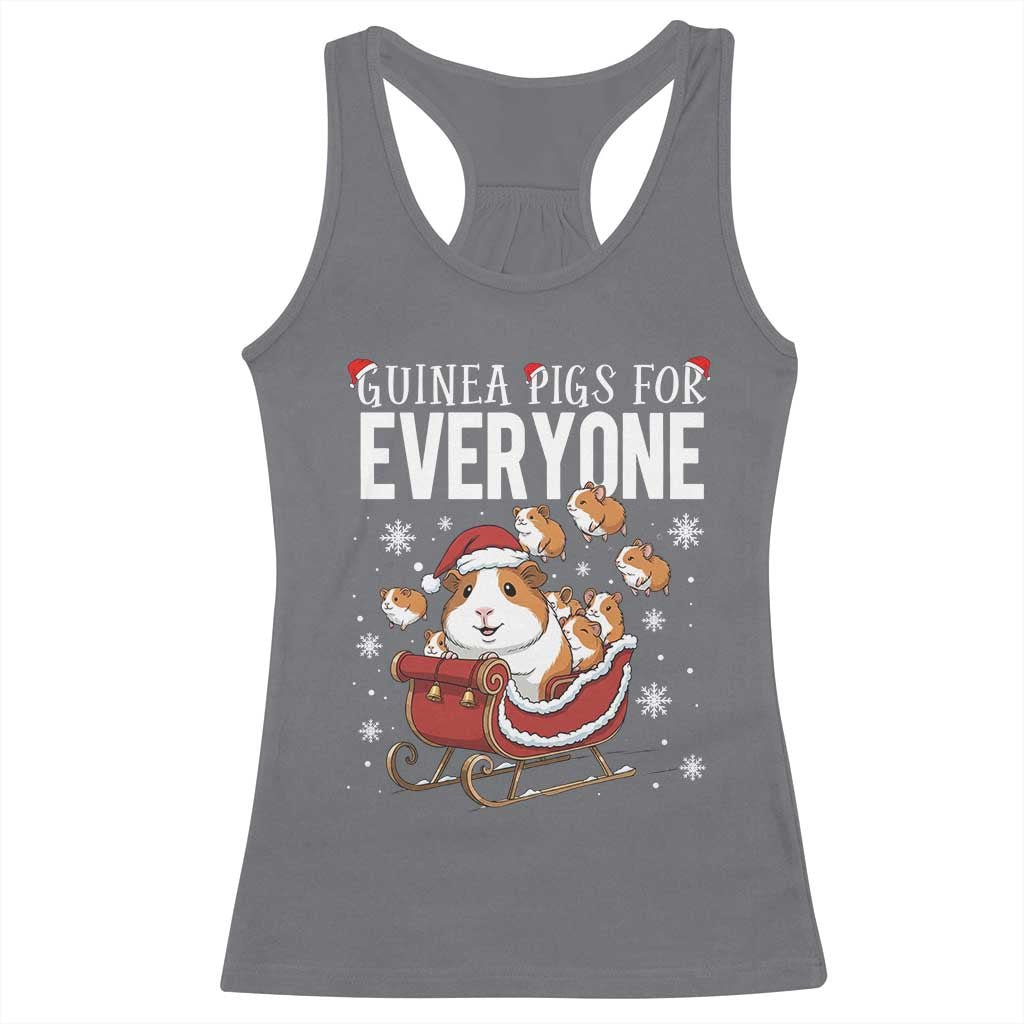 Christmas Guinea Pigs For Everyone Racerback Tank Top Funny Cavy Lover Gift TS12 Charcoal Print Your Wear