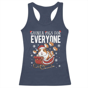 Christmas Guinea Pigs For Everyone Racerback Tank Top Funny Cavy Lover Gift TS12 Navy Print Your Wear