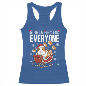 Christmas Guinea Pigs For Everyone Racerback Tank Top Funny Cavy Lover Gift TS12 Royal Blue Print Your Wear
