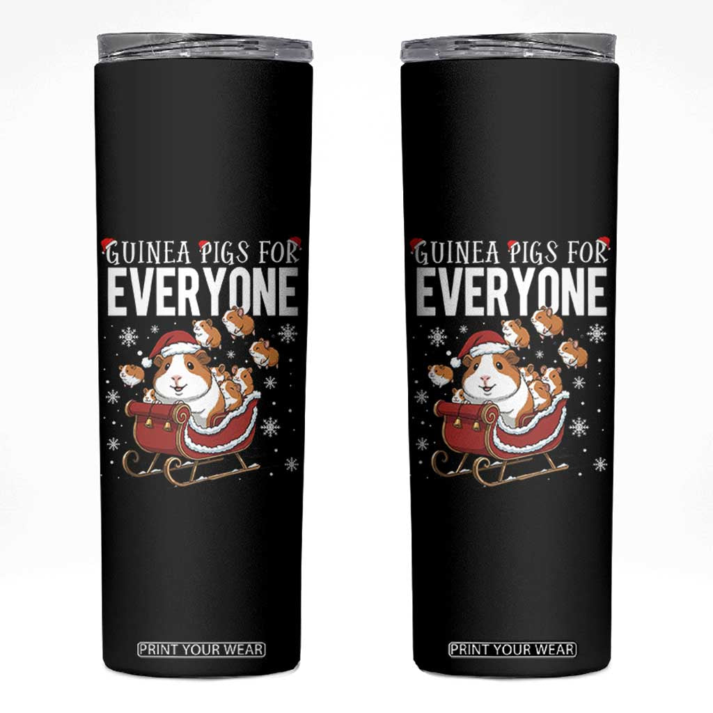 Christmas Guinea Pigs For Everyone Skinny Tumbler Funny Cavy Lover Gift TS12 Black Print Your Wear