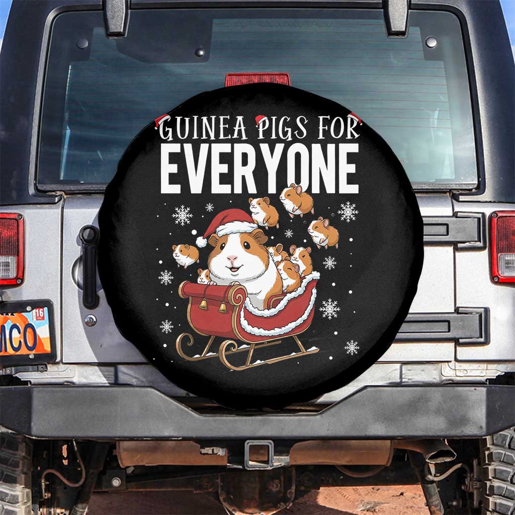 Christmas Guinea Pigs For Everyone Spare Tire Cover Funny Cavy Lover Gift TS12 No hole Black Print Your Wear