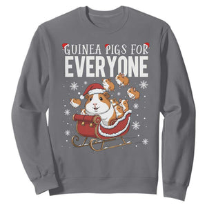 Christmas Guinea Pigs For Everyone Sweatshirt Funny Cavy Lover Gift TS12 Charcoal Print Your Wear