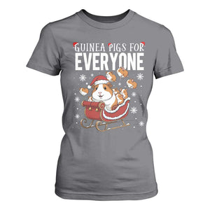 Christmas Guinea Pigs For Everyone T Shirt For Women Funny Cavy Lover Gift TS12 Charcoal Print Your Wear