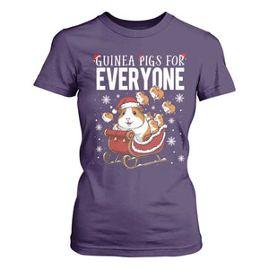 Christmas Guinea Pigs For Everyone T Shirt For Women Funny Cavy Lover Gift TS12 Purple Print Your Wear