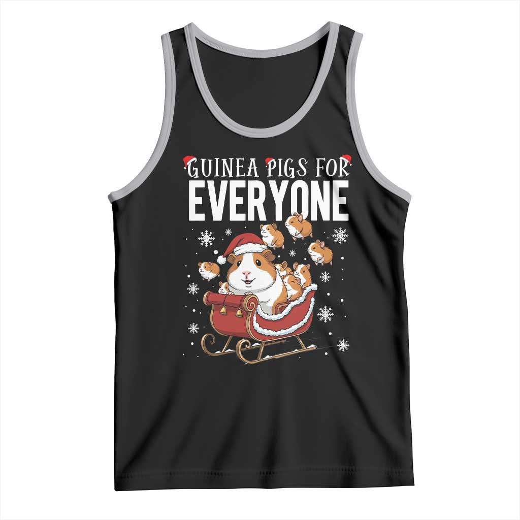 Christmas Guinea Pigs For Everyone Tank Top Funny Cavy Lover Gift TS12 Black Athletic Heather Print Your Wear