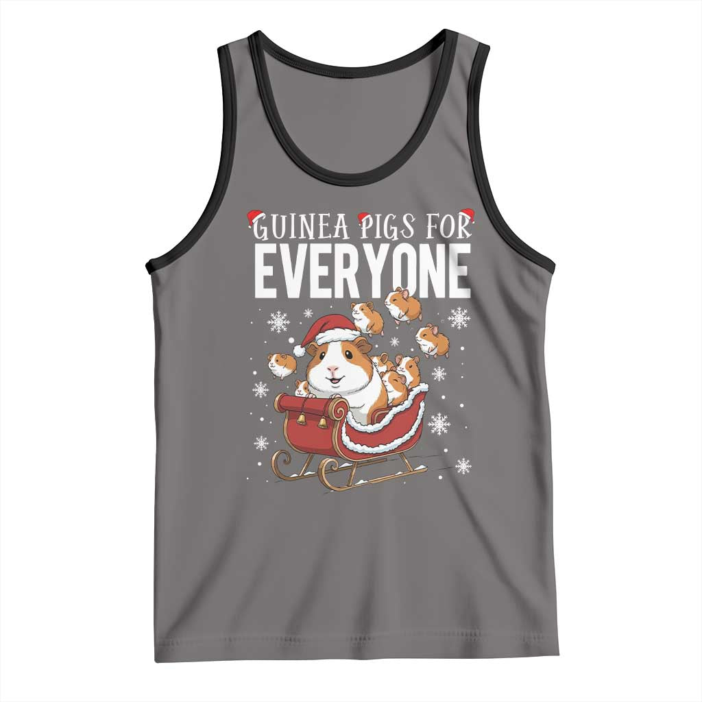 Christmas Guinea Pigs For Everyone Tank Top Funny Cavy Lover Gift TS12 Deep Heather Black Print Your Wear