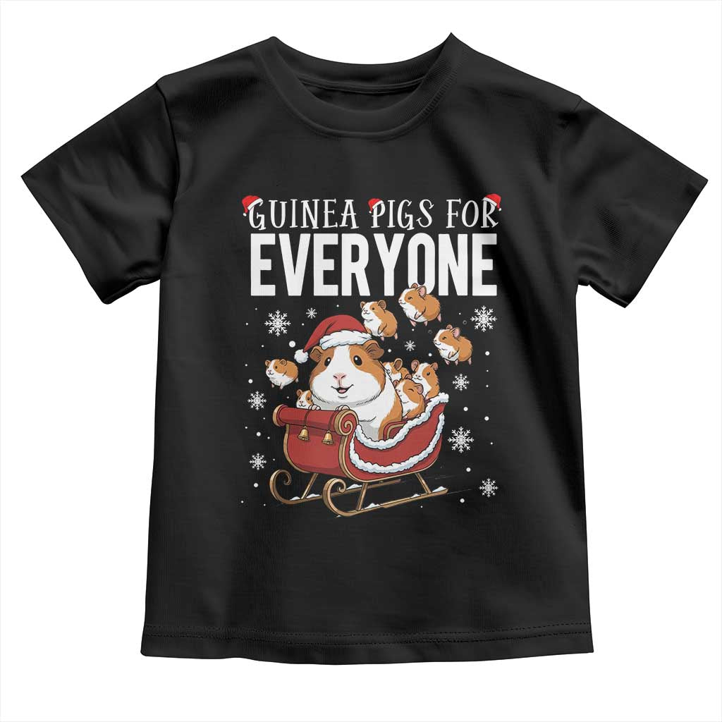 Christmas Guinea Pigs For Everyone Toddler T Shirt Funny Cavy Lover Gift TS12 Black Print Your Wear