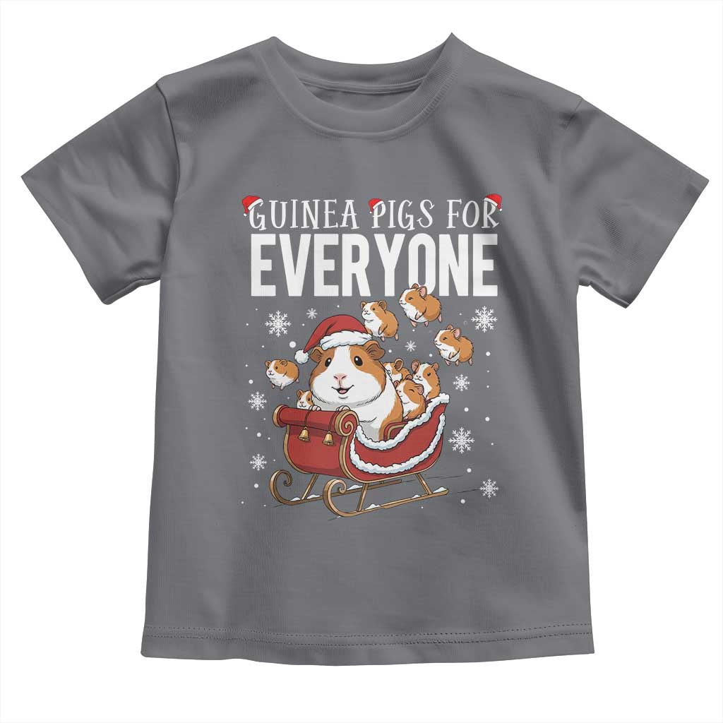 Christmas Guinea Pigs For Everyone Toddler T Shirt Funny Cavy Lover Gift TS12 Charcoal Print Your Wear
