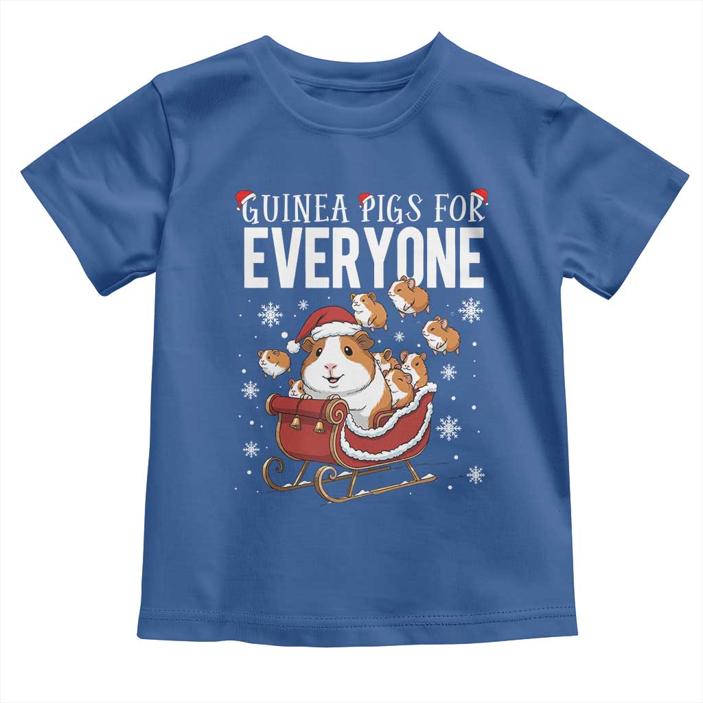 Christmas Guinea Pigs For Everyone Toddler T Shirt Funny Cavy Lover Gift TS12 Royal Blue Print Your Wear