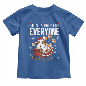 Christmas Guinea Pigs For Everyone Toddler T Shirt Funny Cavy Lover Gift TS12 Royal Blue Print Your Wear