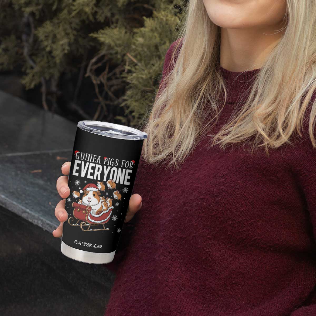Christmas Guinea Pigs For Everyone Tumbler Cup Funny Cavy Lover Gift TS12 Print Your Wear