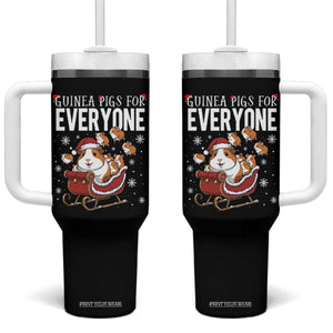 Christmas Guinea Pigs For Everyone Tumbler With Handle Funny Cavy Lover Gift TS12 One Size: 40 oz Black Print Your Wear