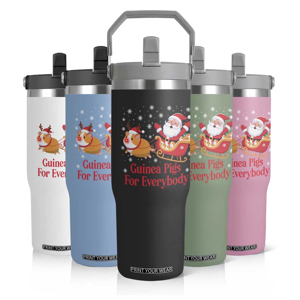Guinea Pigs For Everybody Flip Straw Tumbler Funny Xmas Gift TS12 Print Your Wear