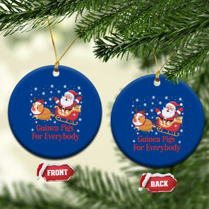 Guinea Pigs For Everybody Ceramic Ornament Funny Xmas Gift TS12 1pc Blue Print Your Wear