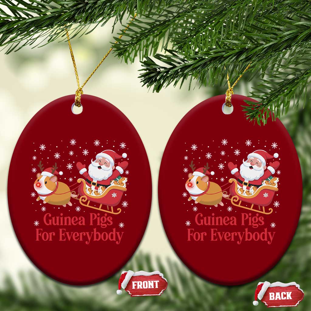 Guinea Pigs For Everybody Ceramic Ornament Funny Xmas Gift TS12 Print Your Wear