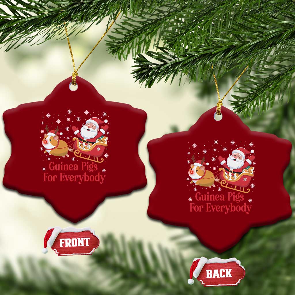Guinea Pigs For Everybody Ceramic Ornament Funny Xmas Gift TS12 Print Your Wear