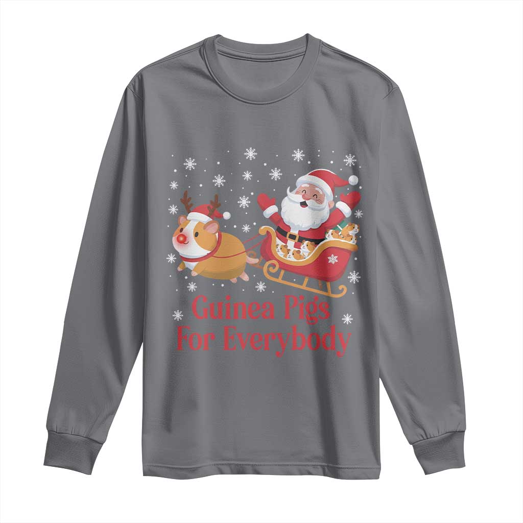 Guinea Pigs For Everybody Long Sleeve Shirt Funny Xmas Gift TS12 Charcoal Print Your Wear