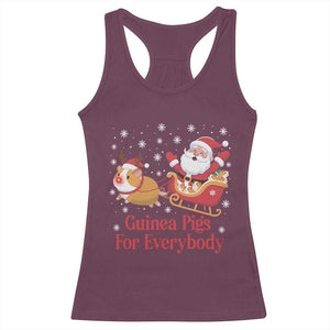 Guinea Pigs For Everybody Racerback Tank Top Funny Xmas Gift TS12 Maroon Print Your Wear