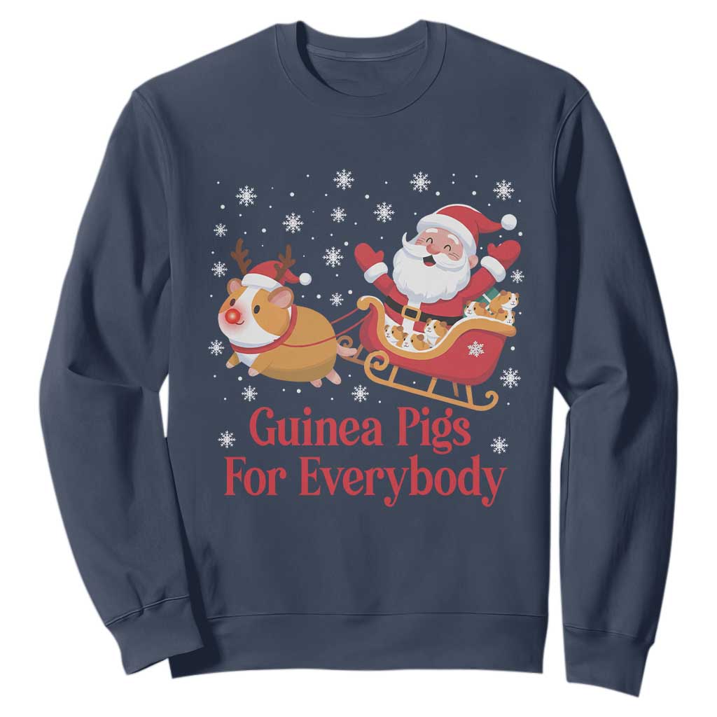 Guinea Pigs For Everybody Sweatshirt Funny Xmas Gift TS12 Navy Print Your Wear