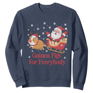 Guinea Pigs For Everybody Sweatshirt Funny Xmas Gift TS12 Navy Print Your Wear