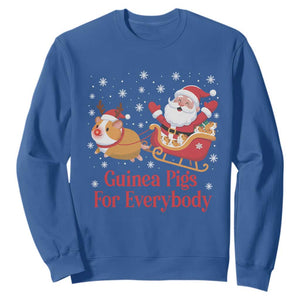 Guinea Pigs For Everybody Sweatshirt Funny Xmas Gift TS12 Royal Blue Print Your Wear