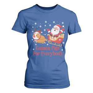 Guinea Pigs For Everybody T Shirt For Women Funny Xmas Gift TS12 Royal Blue Print Your Wear