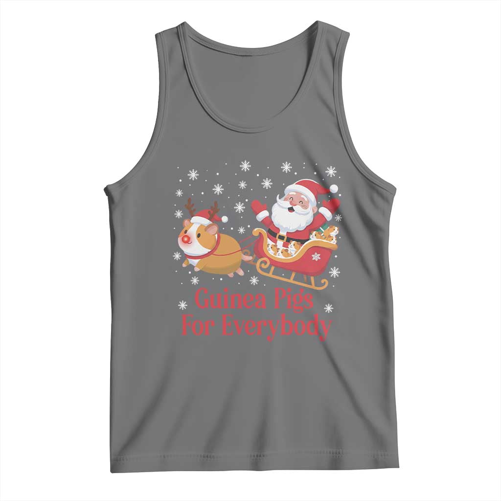 Guinea Pigs For Everybody Tank Top Funny Xmas Gift TS12 Black Heather Print Your Wear