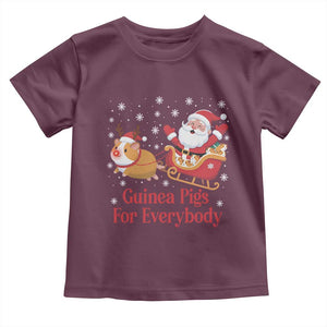 Guinea Pigs For Everybody Toddler T Shirt Funny Xmas Gift TS12 Maroon Print Your Wear