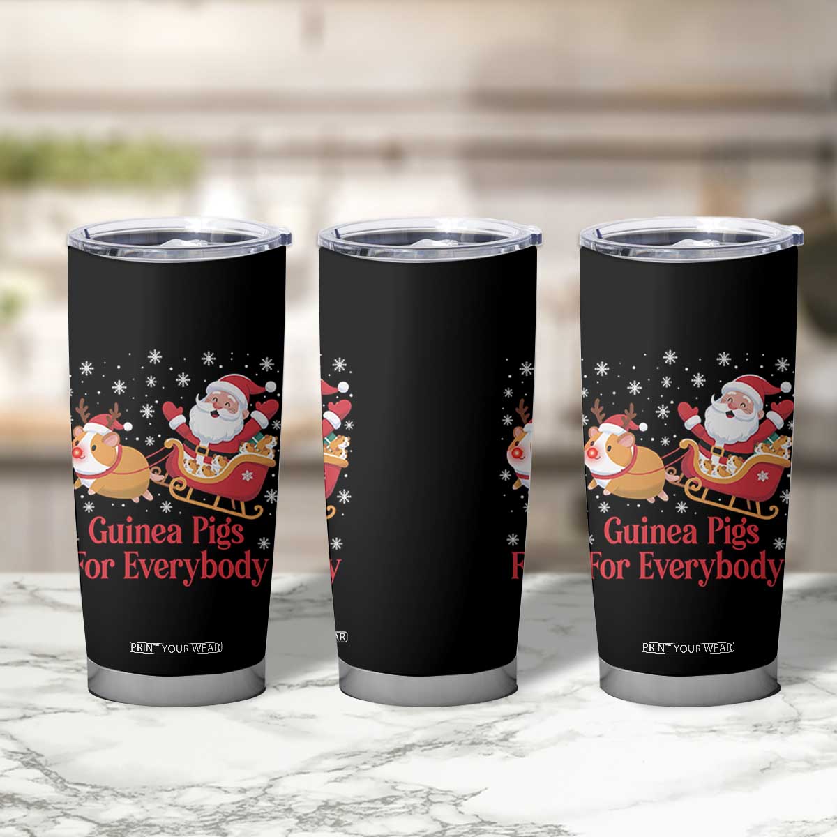 Guinea Pigs For Everybody Tumbler Cup Funny Xmas Gift TS12 Print Your Wear