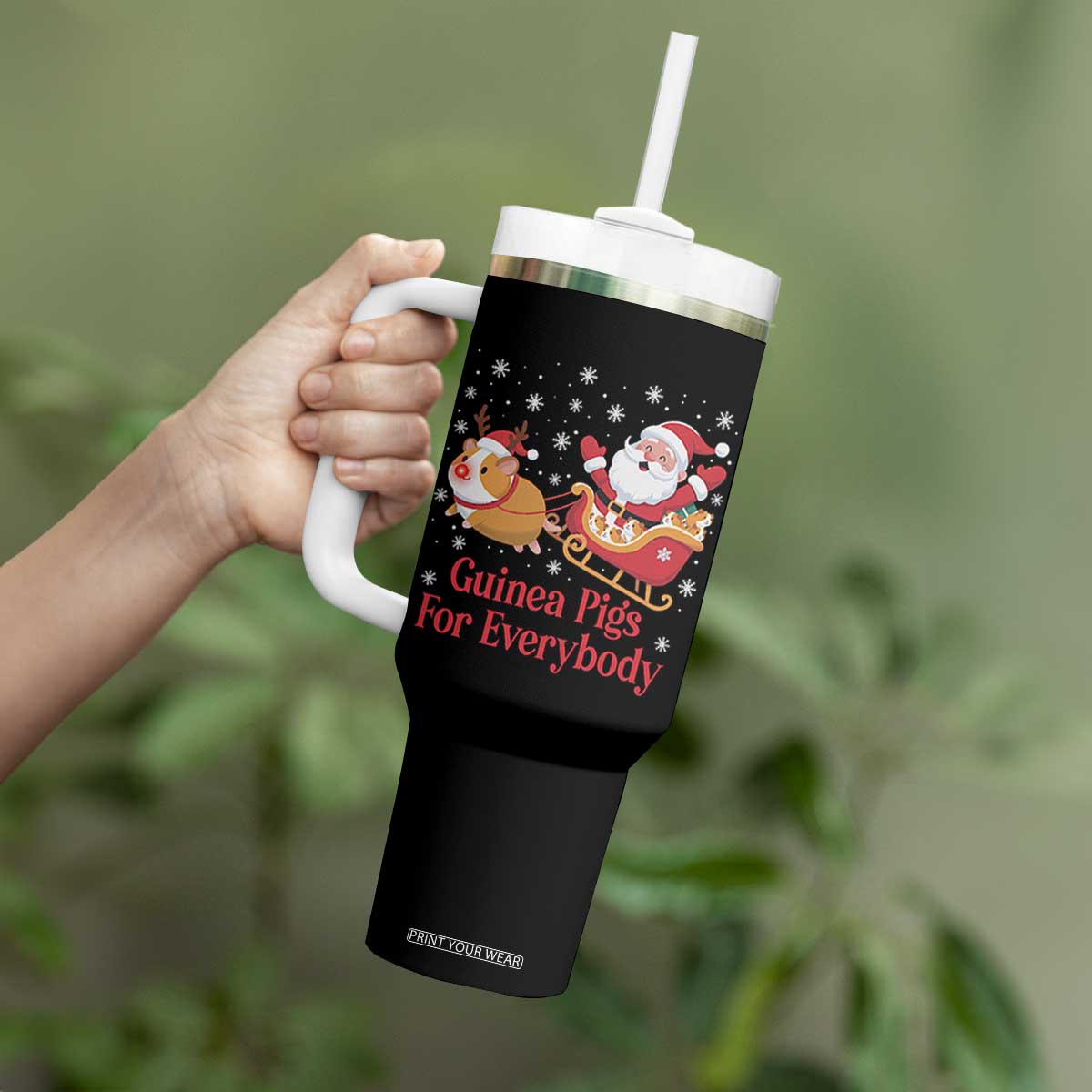 Guinea Pigs For Everybody Tumbler With Handle Funny Xmas Gift TS12 Print Your Wear