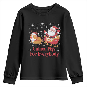 Guinea Pigs For Everybody Youth Sweatshirt Funny Xmas Gift TS12 Black Print Your Wear