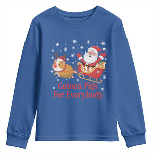 Guinea Pigs For Everybody Youth Sweatshirt Funny Xmas Gift TS12 Royal Blue Print Your Wear