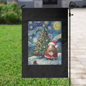 Santa Guinea Pig Starry Night Inspired Garden Flag Funny Christmas Gift TS12 Print Your Wear