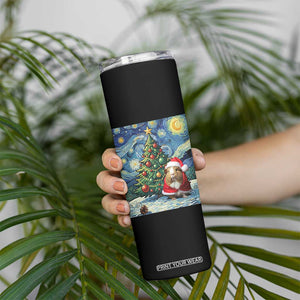 Santa Guinea Pig Starry Night Inspired Skinny Tumbler Funny Christmas Gift TS12 Print Your Wear
