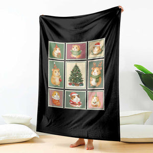 Tis The Season To Be Wheeky Throw Blanket Christmas Guinea Pig Gift TS12 Print Your Wear