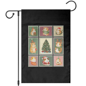 Tis The Season To Be Wheeky Garden Flag Christmas Guinea Pig Gift TS12 Black Print Your Wear