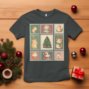 Tis The Season To Be Wheeky T Shirt Christmas Guinea Pig Gift TS12 Dark Heather Print Your Wear