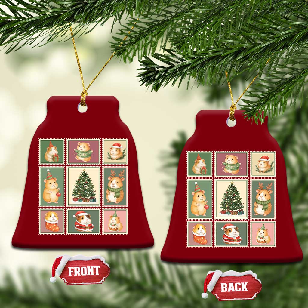 Tis The Season To Be Wheeky Ceramic Ornament Christmas Guinea Pig Gift TS12 Print Your Wear
