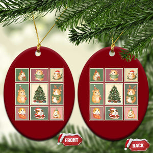 Tis The Season To Be Wheeky Ceramic Ornament Christmas Guinea Pig Gift TS12 Print Your Wear