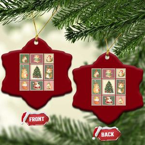 Tis The Season To Be Wheeky Ceramic Ornament Christmas Guinea Pig Gift TS12 Print Your Wear