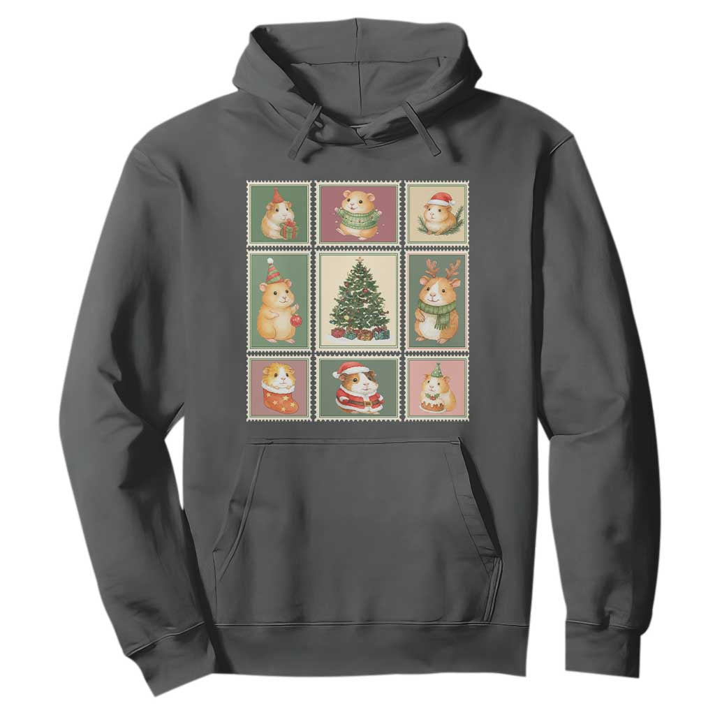 Tis The Season To Be Wheeky Hoodie Christmas Guinea Pig Gift TS12 Dark Heather Print Your Wear
