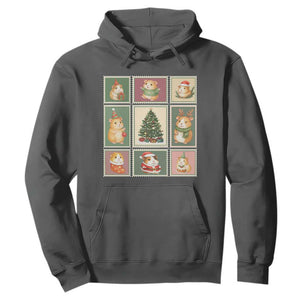 Tis The Season To Be Wheeky Hoodie Christmas Guinea Pig Gift TS12 Dark Heather Print Your Wear