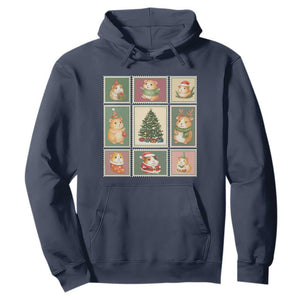 Tis The Season To Be Wheeky Hoodie Christmas Guinea Pig Gift TS12 Navy Print Your Wear