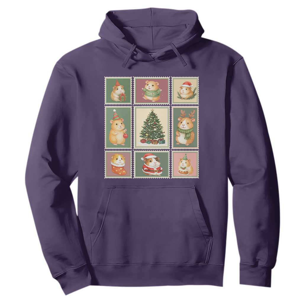 Tis The Season To Be Wheeky Hoodie Christmas Guinea Pig Gift TS12 Purple Print Your Wear